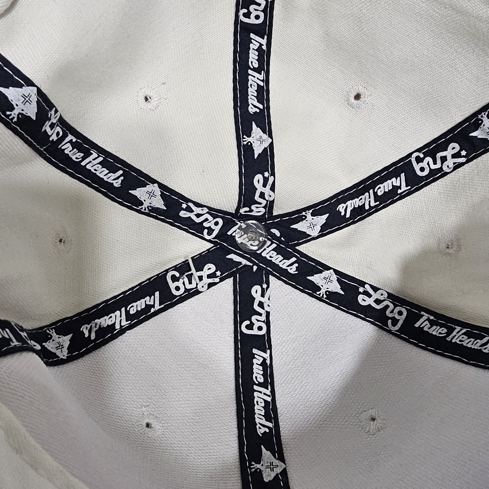 LRG White Embroidered Script Snapback Hat - Picture 2 of 2